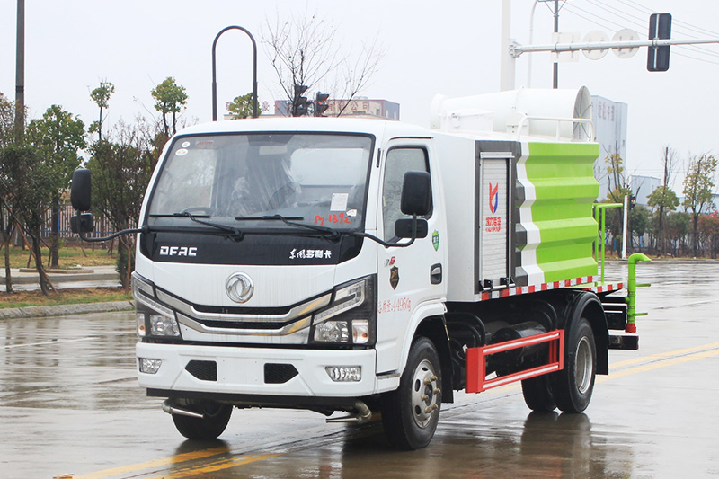 東風(fēng)D6-藍牌-大通罐-抑塵車（方罐）7方（霧炮30~40米）