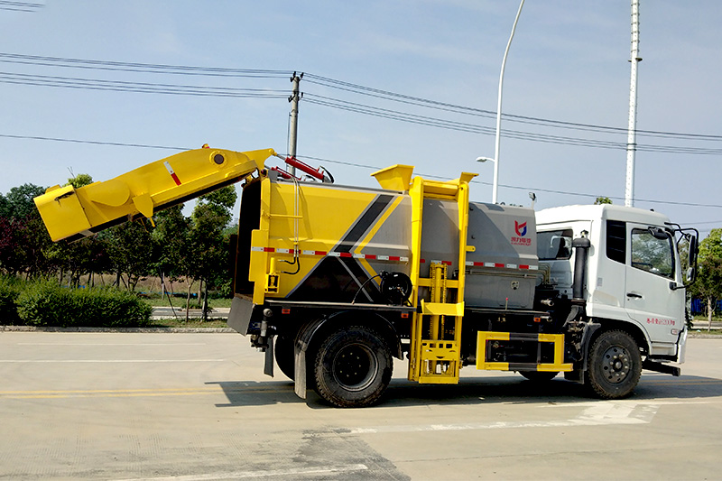 東風天錦餐廚垃圾車 9.5方-方罐