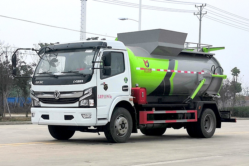 東風(fēng)大福瑞卡餐廚垃圾車(chē) 8方-圓罐