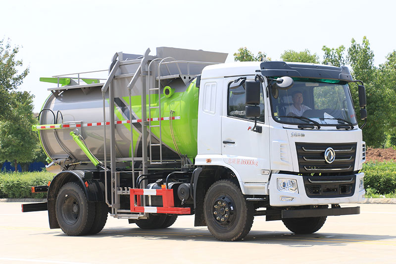 東風(fēng)華神KL5餐廚垃圾車 9方-圓罐