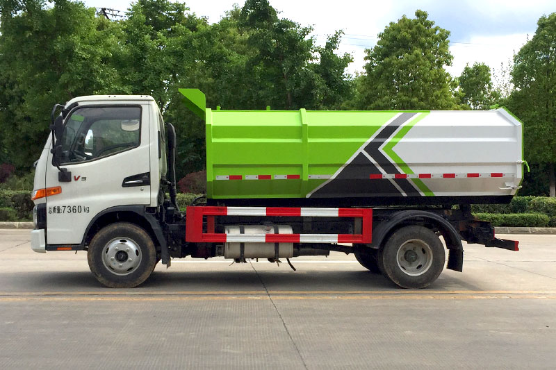 江淮駿鈴V3側裝掛桶自卸式垃圾車 5方