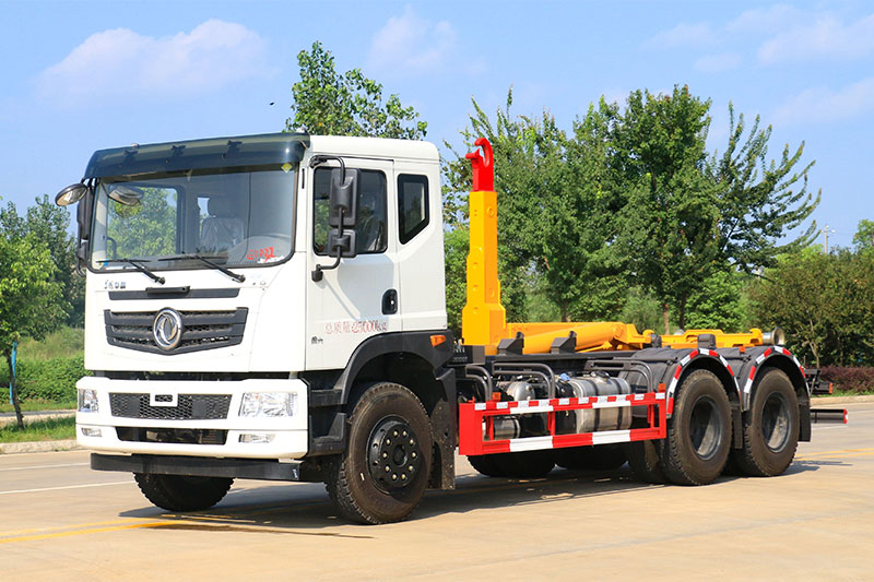 東風華神T5后雙橋套臂垃圾車 20方