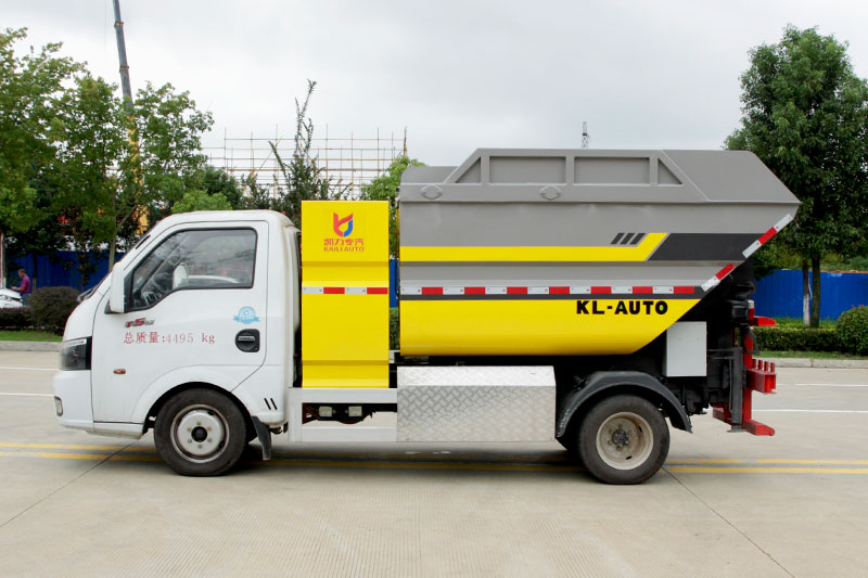 東風途逸電動無泄漏垃圾車 3方